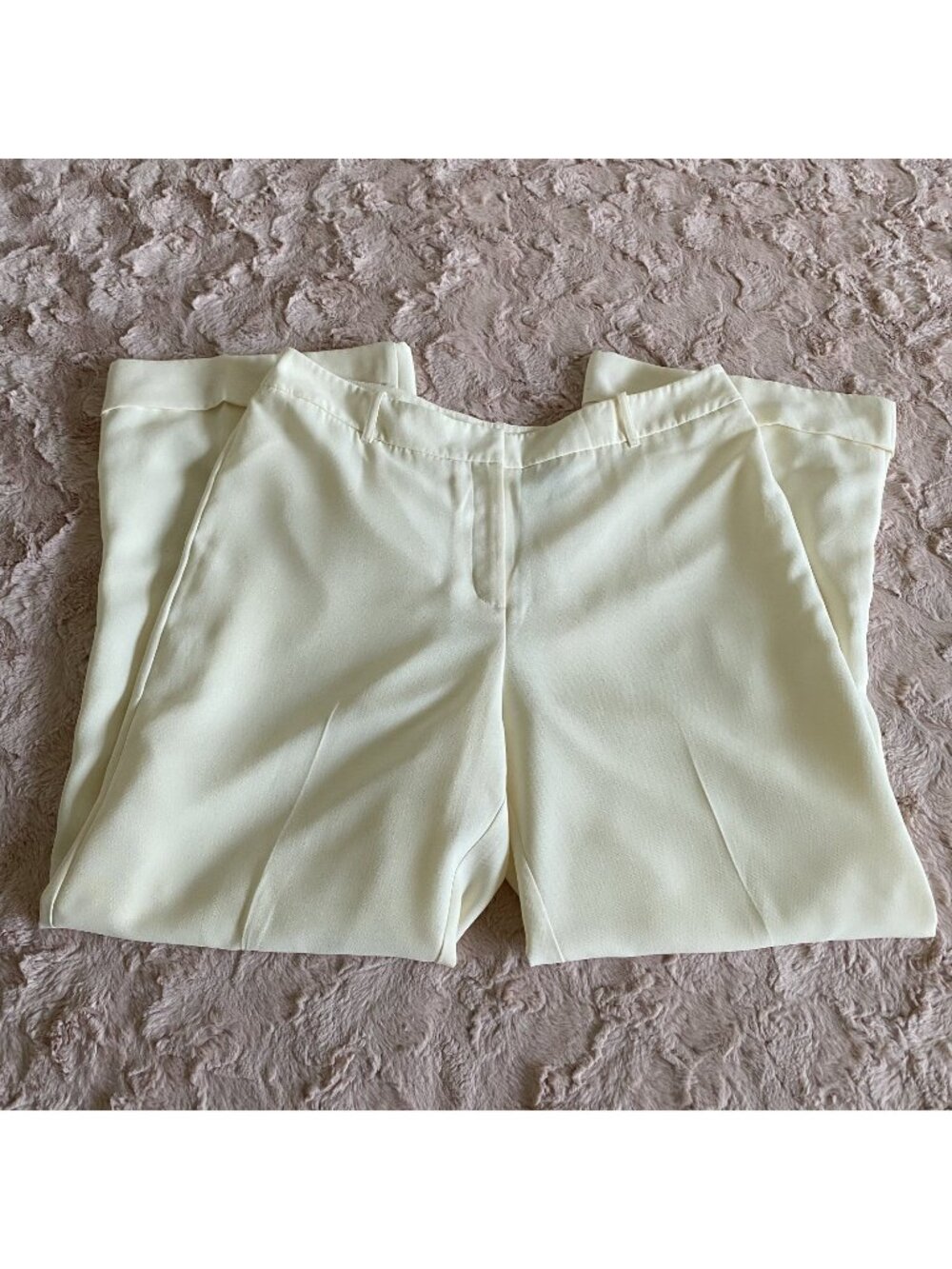 New York & Company Womens 16 Ivory Dress Pants